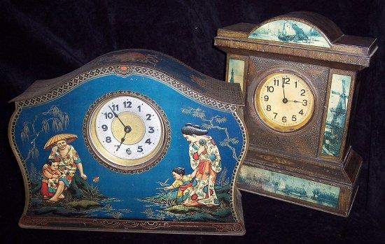 Appraisal: Fryer and Co Nelson Ltd A mantle clock tin in