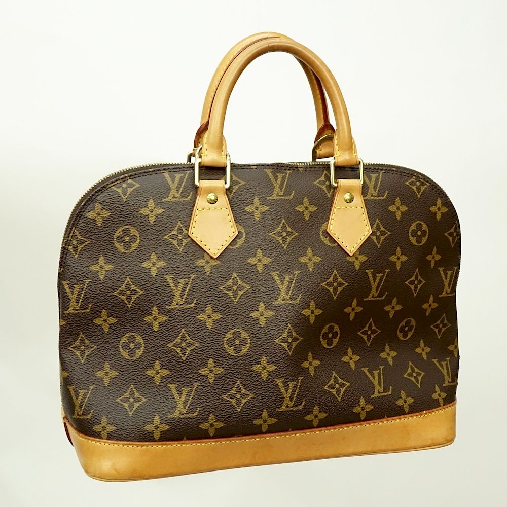 Appraisal: Louis Vuitton Brown Canvas Monogram Alma PM Louis Vuitton Brown