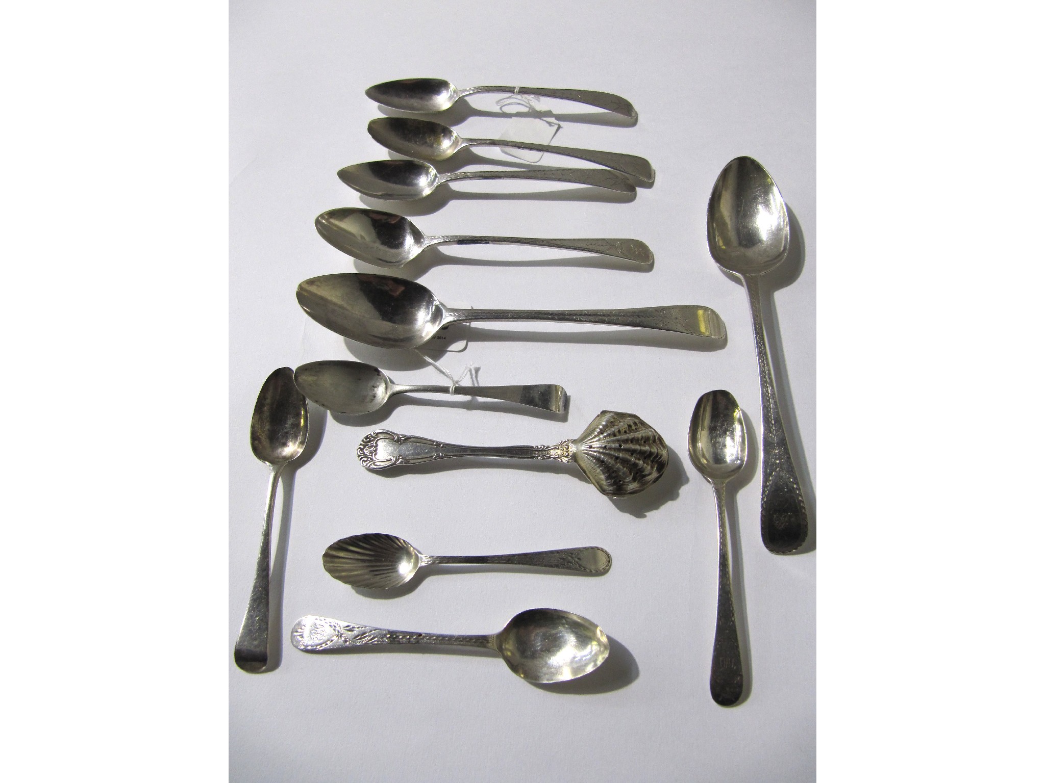 Appraisal: A lot comprising assorted silver spoons and a sifter spoon