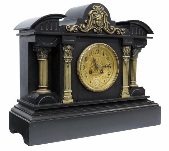 Appraisal: French mantel shelf clock retailed by E H Mason late