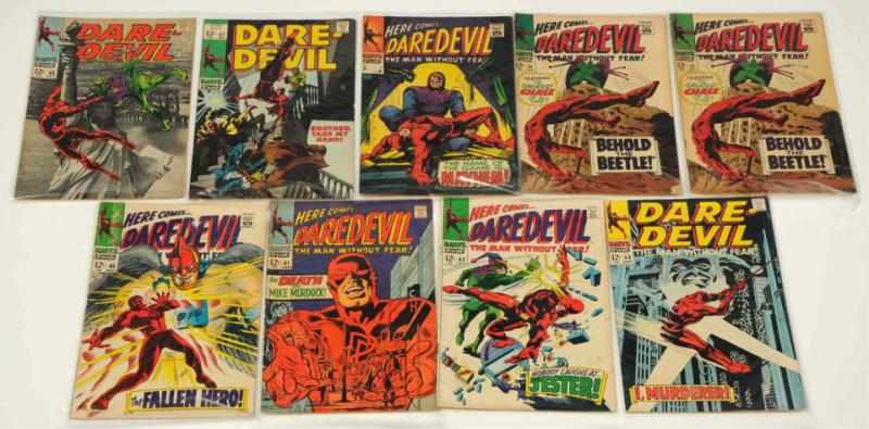 Appraisal: Lot of Daredevil Comic Books This lot contains nine assorted