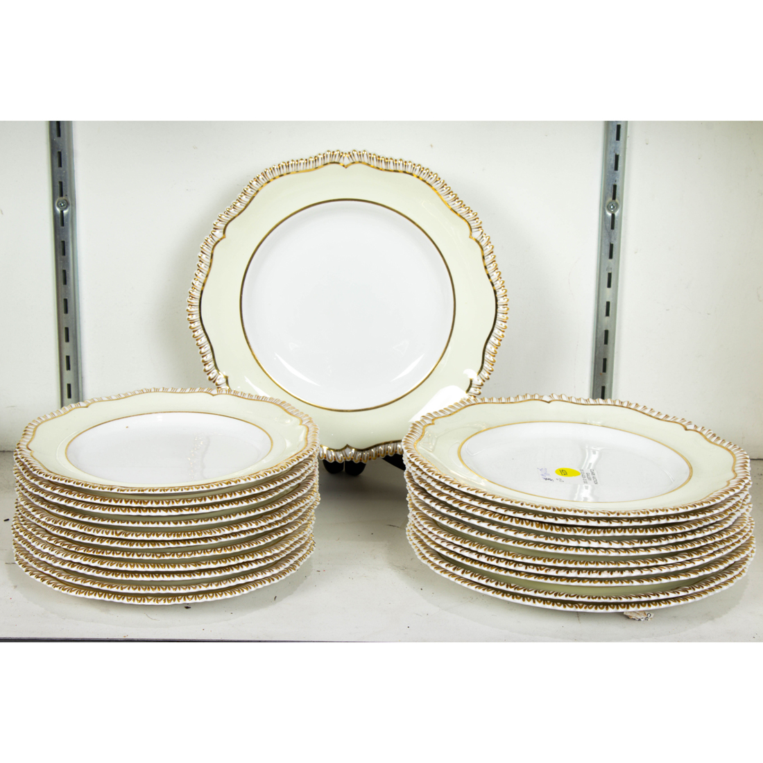 Appraisal: LOT OF COPELAND PORCELAIN PLATES RETAILED BY DAVIS COLLAMORE CO