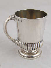 Appraisal: A late Victorian thistle shaped silver mug by the Barnard