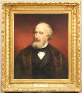 Appraisal: Daniel Huntington - Portrait of Cyrus West Field - oil