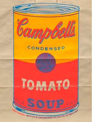 Appraisal: Andy Warhol American - Campbell's Soup Shopping Bag Screenprint in