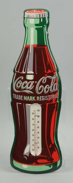 Appraisal: Coca-Cola Advertising Tin Thermometer Great example with only the smallest