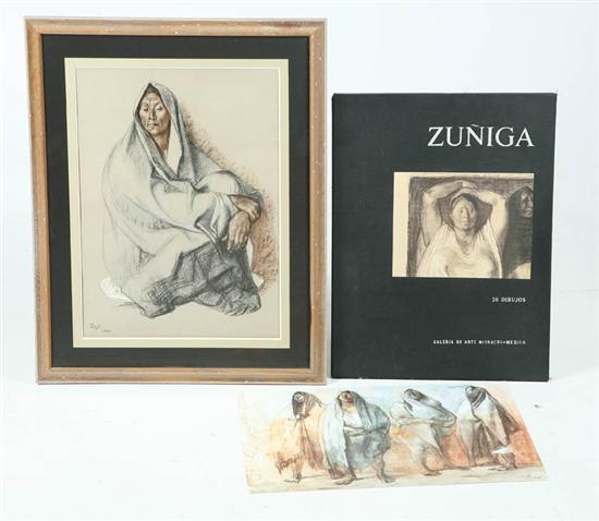 Appraisal: NINETEEN LITHOGRAPHS BY ZUNIGA Various large lithos of women and