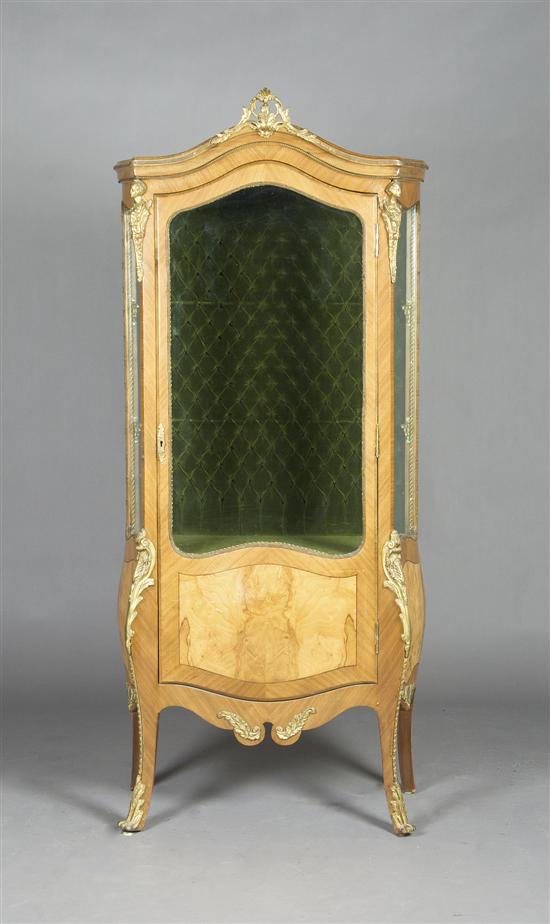 Appraisal: A French Vitrine Height x width x depth inches