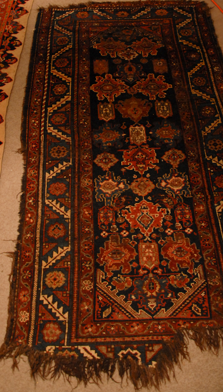 Appraisal: An Antique Hamadan Rug very worn ' x '