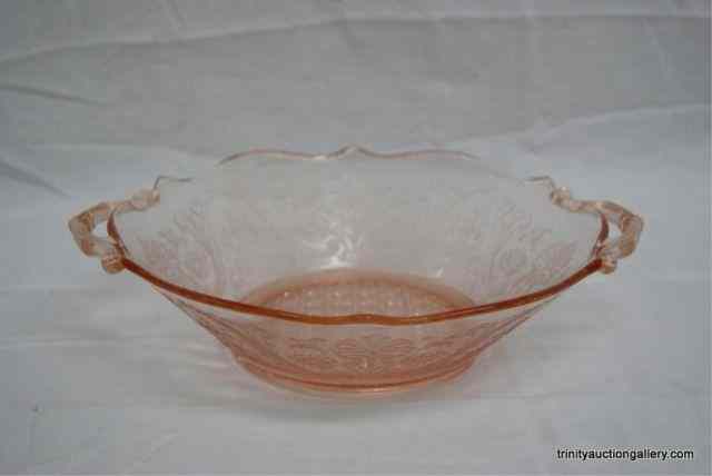 Appraisal: Depression Glass Pink '' Salad Sever BowlProduced - by Lancaster