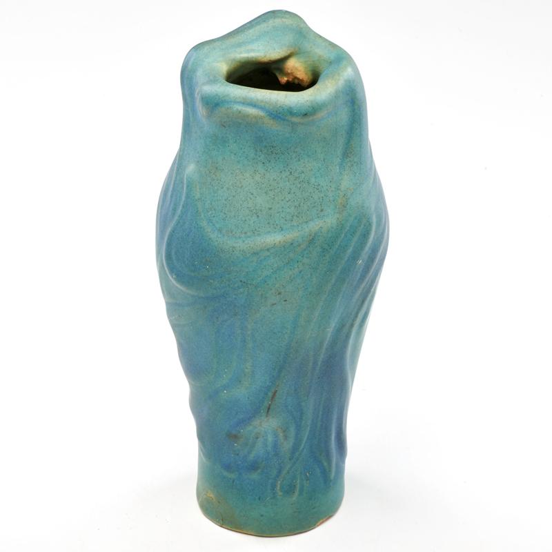 Appraisal: VAN BRIGGLE Lorelei vase in Ming Blue glaze Colorado Springs