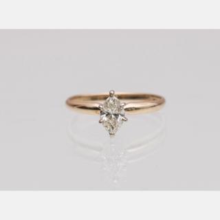 Appraisal: A kt Yellow Gold and Diamond Ring A kt Yellow