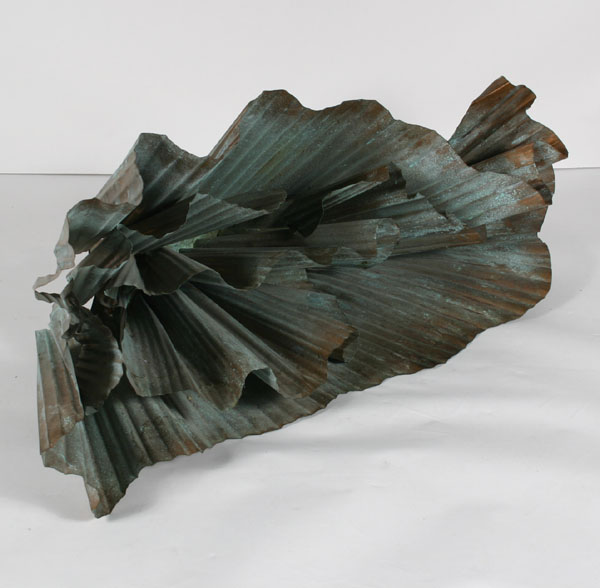 Appraisal: Rebecca Lyman lettuce coral copper sculpture executed late 's Approx