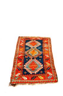 Appraisal: Hand Woven Persian Tribal Rug Wool Iran Tribal geometric design