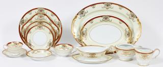 Appraisal: NORITAKE DOMINANT PORCELAIN DINNER SERVICE PCS NORITAKE DOMINANT PORCELAIN DINNER