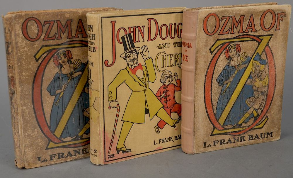 Appraisal: Three Frank Baum first edition including two Ozma of Oz