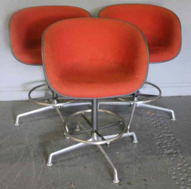 Appraisal: Herman Miller For Eames Midcentury Stools From a Scarsdale NY