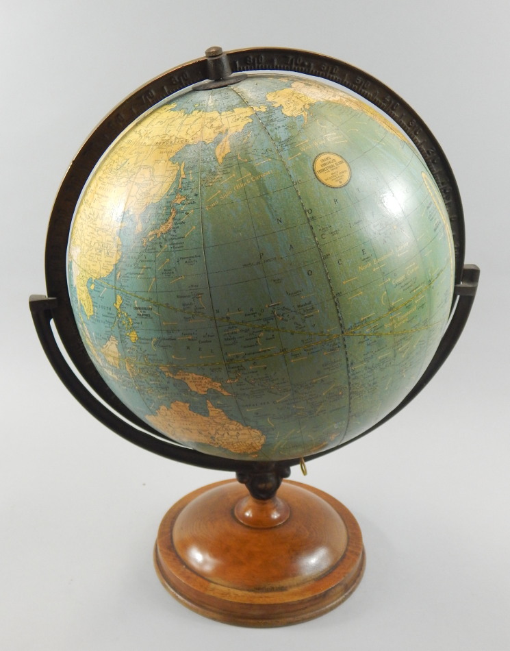 Appraisal: A Cram's unrivalled terrestrial globe made by George F Cram