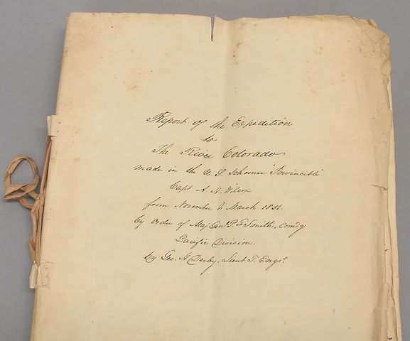 Appraisal: Official manuscript report titled Report of the Expedition to the