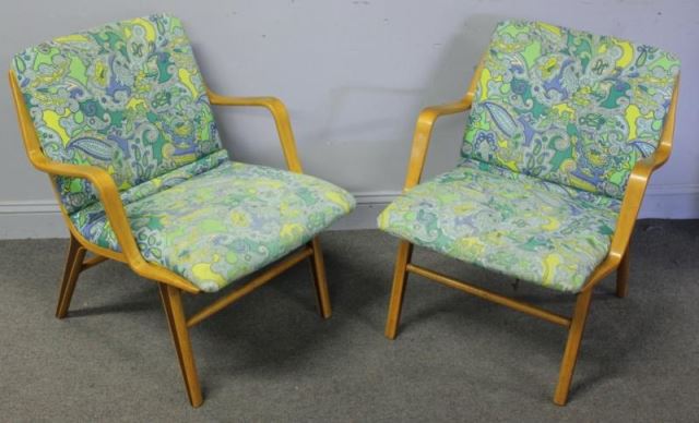 Appraisal: Pair of Bentwood Midcentury Chairs From a Scarsdale NY estate