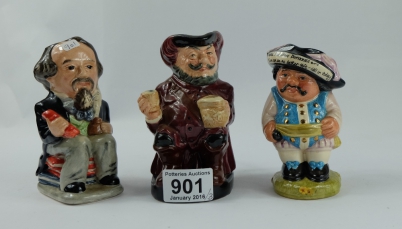 Appraisal: Royal Doulton small toby jugs Falstaff Mansion house dwarf D