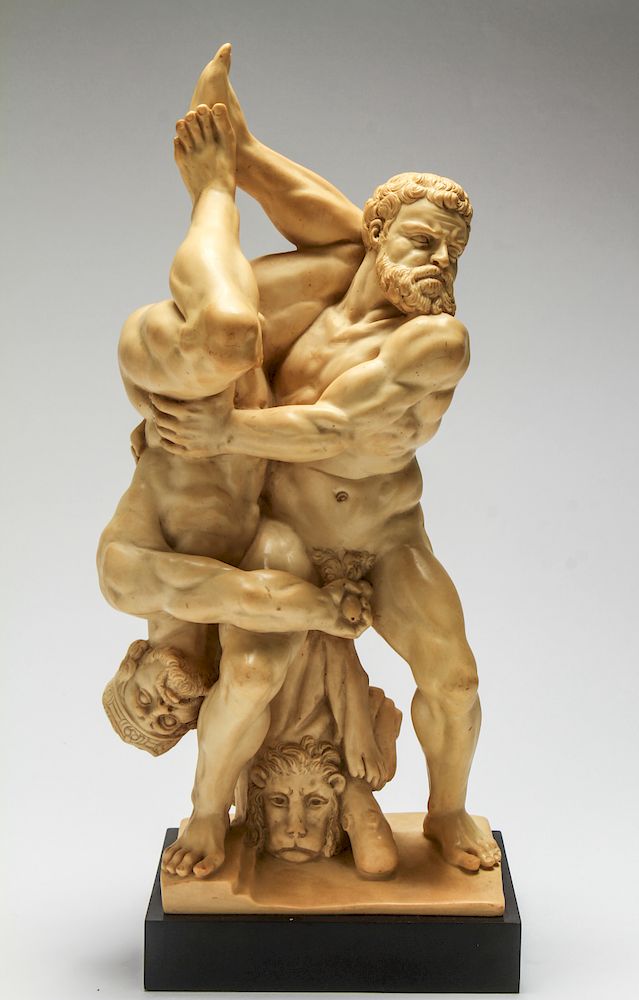 Appraisal: G Ruggeri Hercules Diomedes Erotic Sculpture Gino Ruggeri after Vincenzo