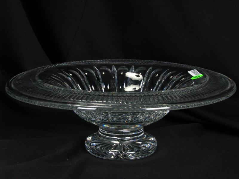 Appraisal: Signed Waterford Centerpiece Pedestal Bowl '' high '' in diameter