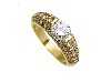 Appraisal: A DIAMOND RING the round brilliant cut diamond weighing approx