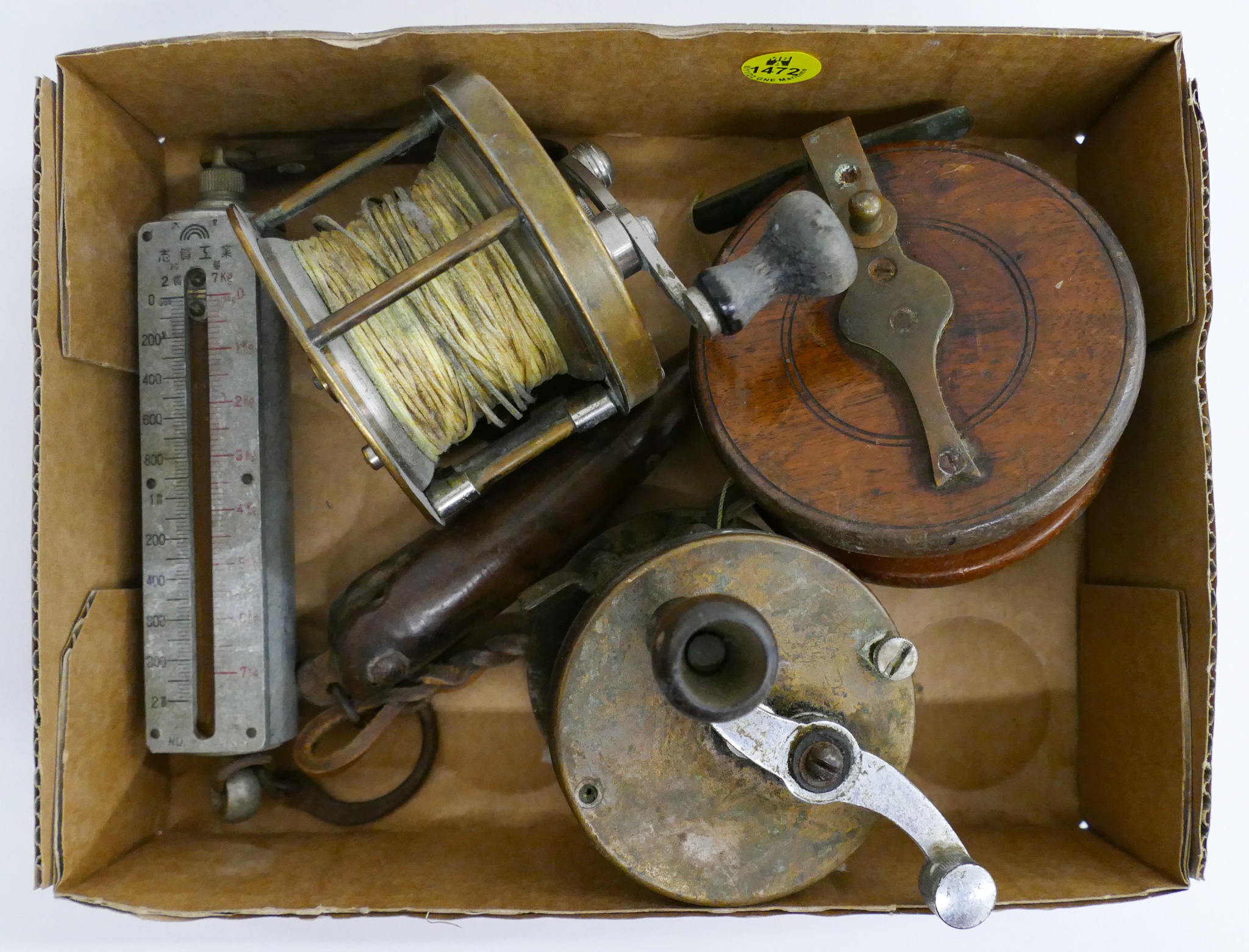 Appraisal: Box Antique Fishing Reels Etc