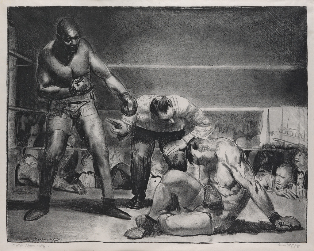 Appraisal: GEORGE BELLOWS The White Hope Lithograph x mm x inches