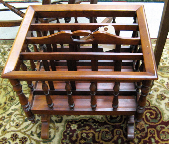 Appraisal: FORSLUND CHERRYWOOD CANTERBURY Carl Forslund Quaint American and Unusual Furniture