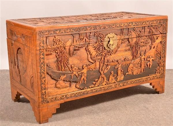 Appraisal: Hip Hing Co Chinese Camphor Blanket Chest Hip Hing Co