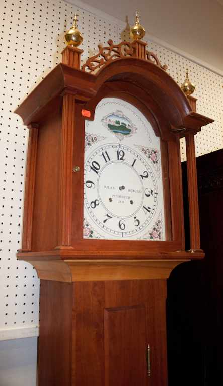 Appraisal: Federal style cherrywood tall-case clock in the Roxbury manner Estimate