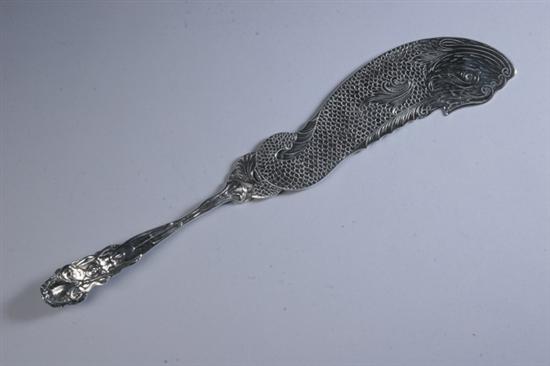 Appraisal: ART NOUVEAU STERLING SILVER FISH SLICE late th century Fish-form