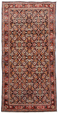 Appraisal: Mahal Rug Persian th century repeating floral and geometric designs