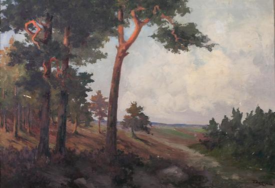 Appraisal: EMY ROGGE German b WOODED LANDSCAPE signed lower right Oil