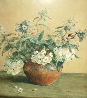 Appraisal: Willis K Hudson exh - - Still life of flowers