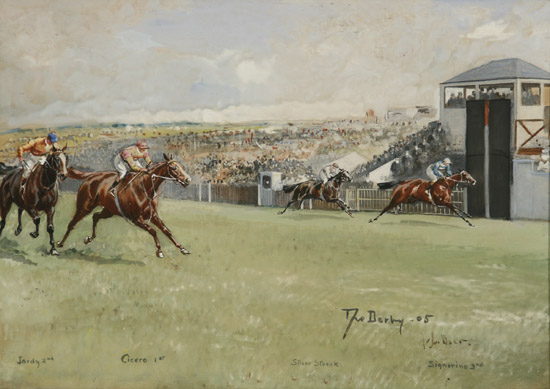 Appraisal: John Beer British th- th Century The Epsom Derby -