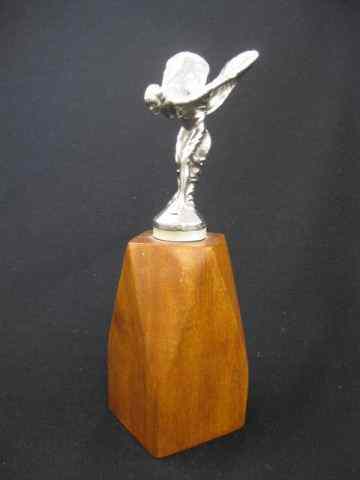 Appraisal: Rolls Royce Hood Ornament winged lady chrome marked Rolls Royce