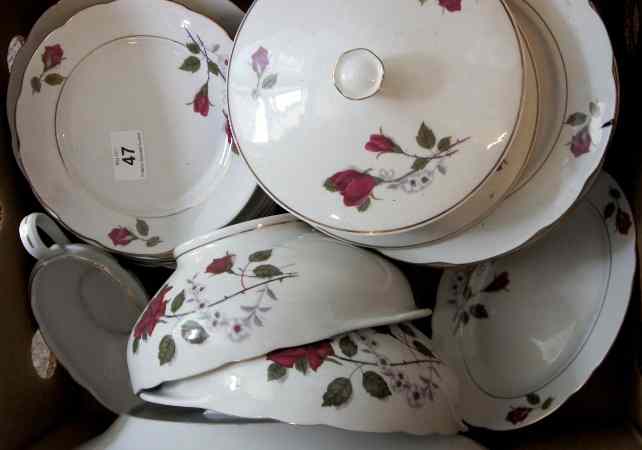 Appraisal: Tray lot comprising Cmielow Plates Tureens Serving Dishes and Gravy