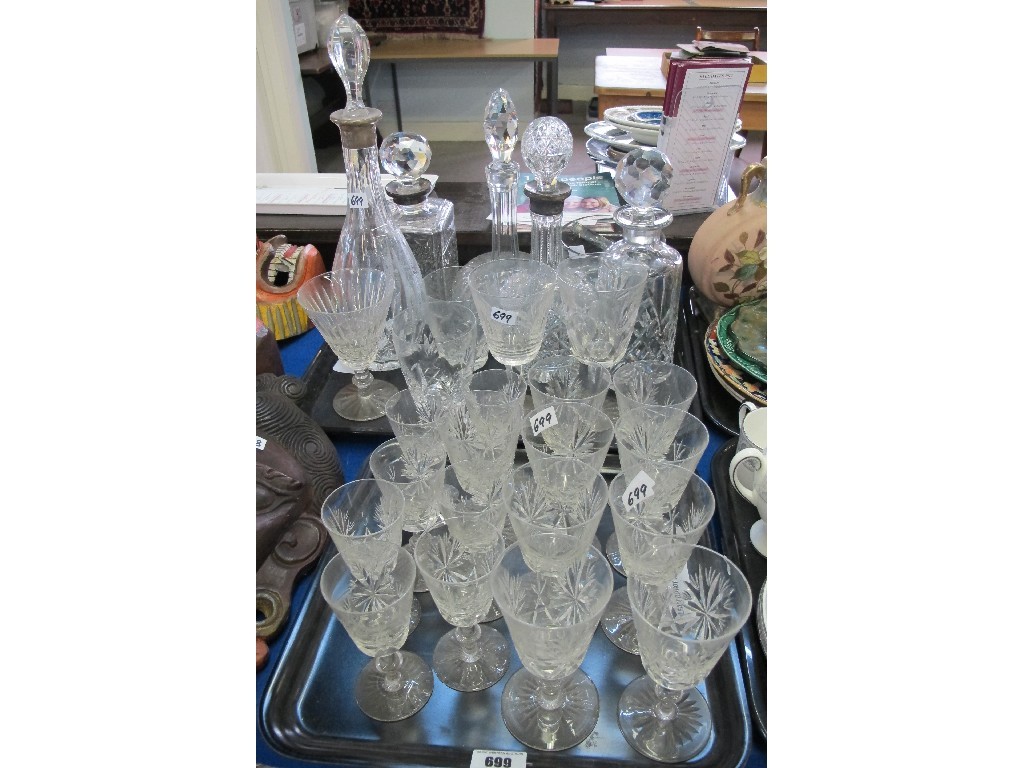 Appraisal: Various Edinburgh Crystal glasses other glasses decanters etc