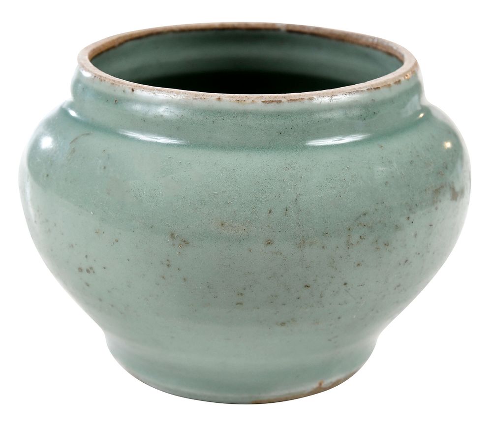 Appraisal: Chinese Longquan Celadon Pottery Jar possibly Song Ming dynasty short