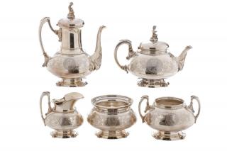 Appraisal: Superb Early Tiffany Sterling Coffee Tea Service J Moore Son