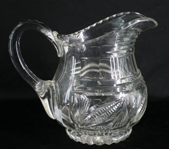 Appraisal: An Irish Georgian glass jug cm high