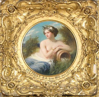 Appraisal: William Edward Frost R A - A water nymph Oil