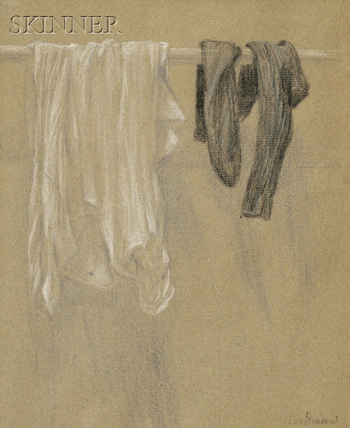 Appraisal: Paul Cadmus American - Shirt and Socks A Study for