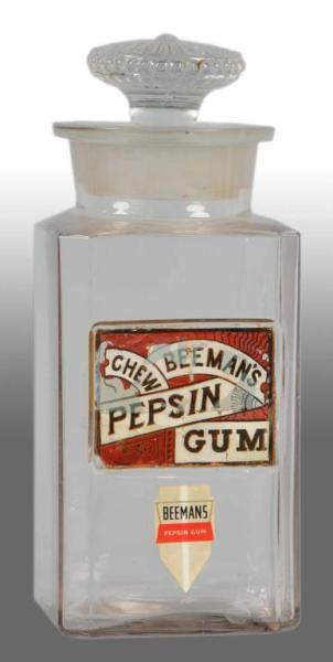 Appraisal: Beeman's Gum Jar with Lid Description Rare Lid does not