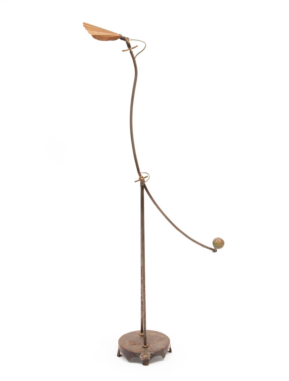 Appraisal: Mario Villa Nicaraguan New Orleans - Mixed Metal Floor Lamp