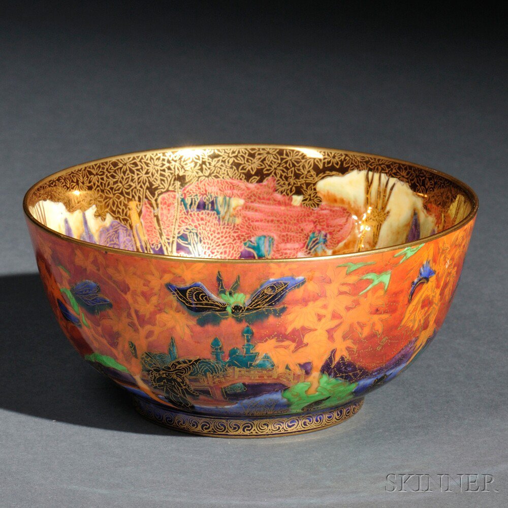 Appraisal: Wedgwood Fairyland Lustre Bowl England c pattern Z with flame