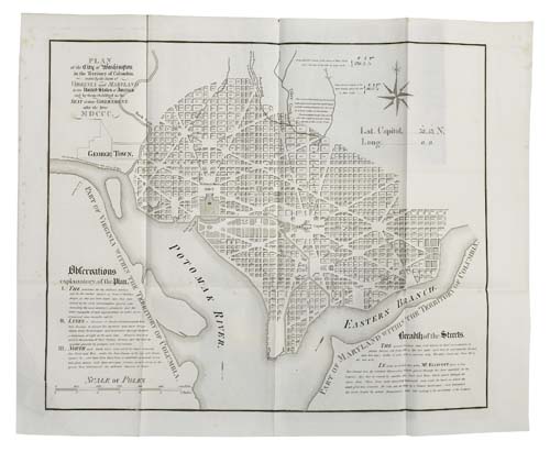 Appraisal: PRESIDENT MILLARD FILLMORE'S COPY WASHINGTON D C Maps of the